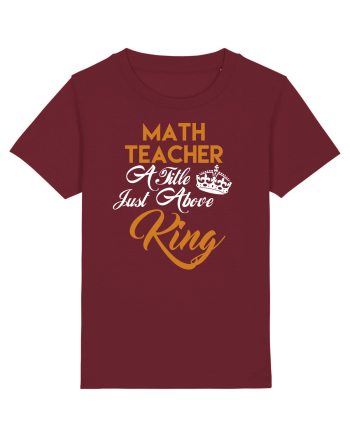 MATH TEACHER Burgundy