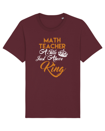 MATH TEACHER Burgundy