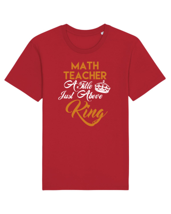MATH TEACHER Red