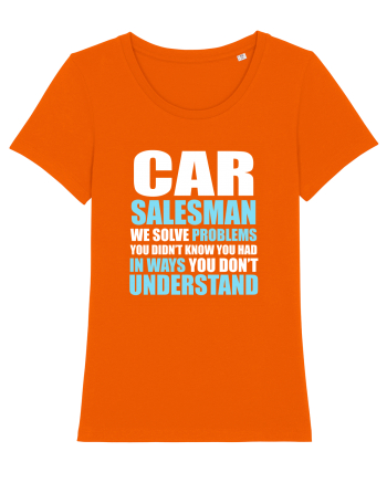 CAR SALESMAN Bright Orange