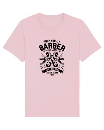 Rockabilly Barber Rebellion Black Cotton Pink