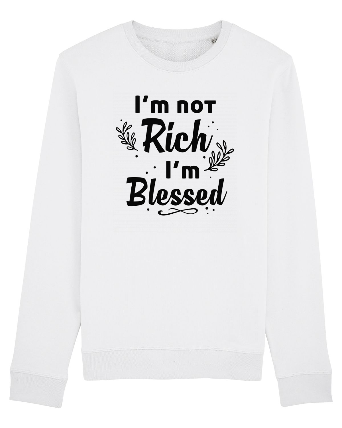 Bluză mânecă lungă Unisex Rise White