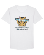 Cute Cat Tricou mânecă scurtă guler larg Bărbat Skater