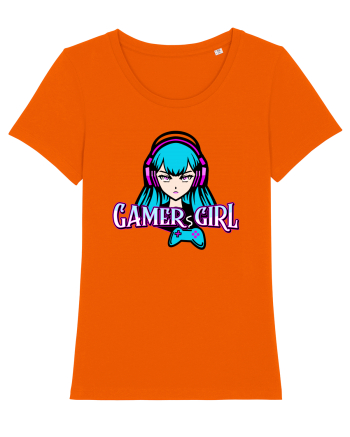 Gamer Girl Bright Orange