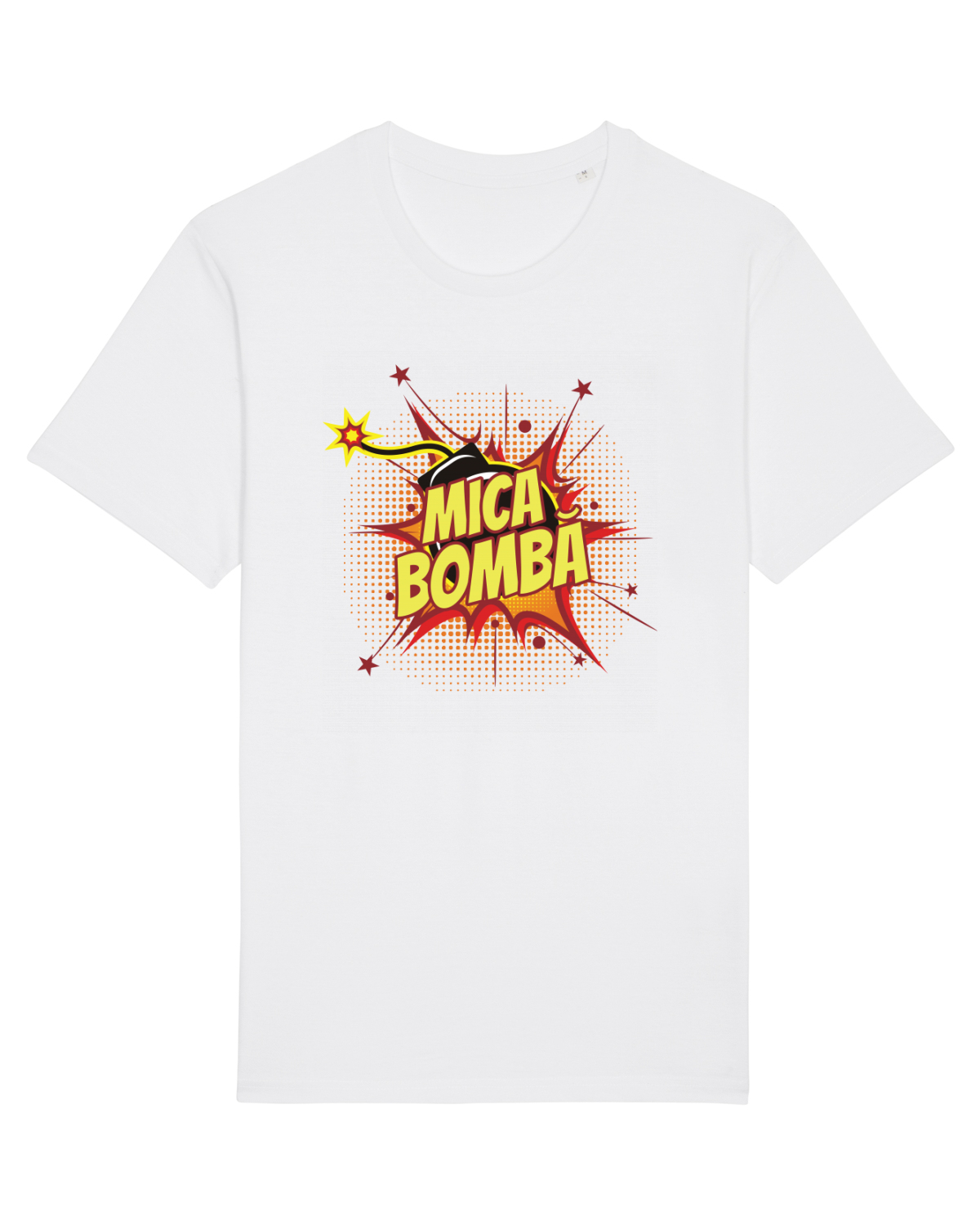 Tricou mânecă scurtă Unisex Rocker White