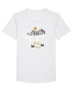 ADVENTURE Tricou mânecă scurtă guler larg Bărbat Skater