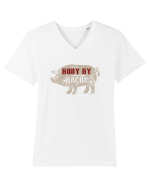 BACON Tricou mânecă scurtă guler V Bărbat Presenter