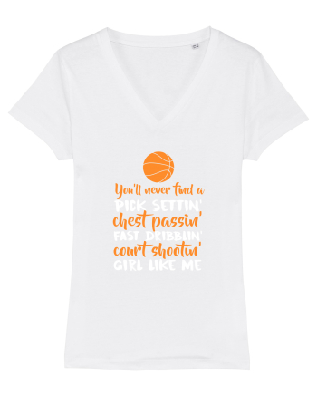 BASKETBALL GIRL White
