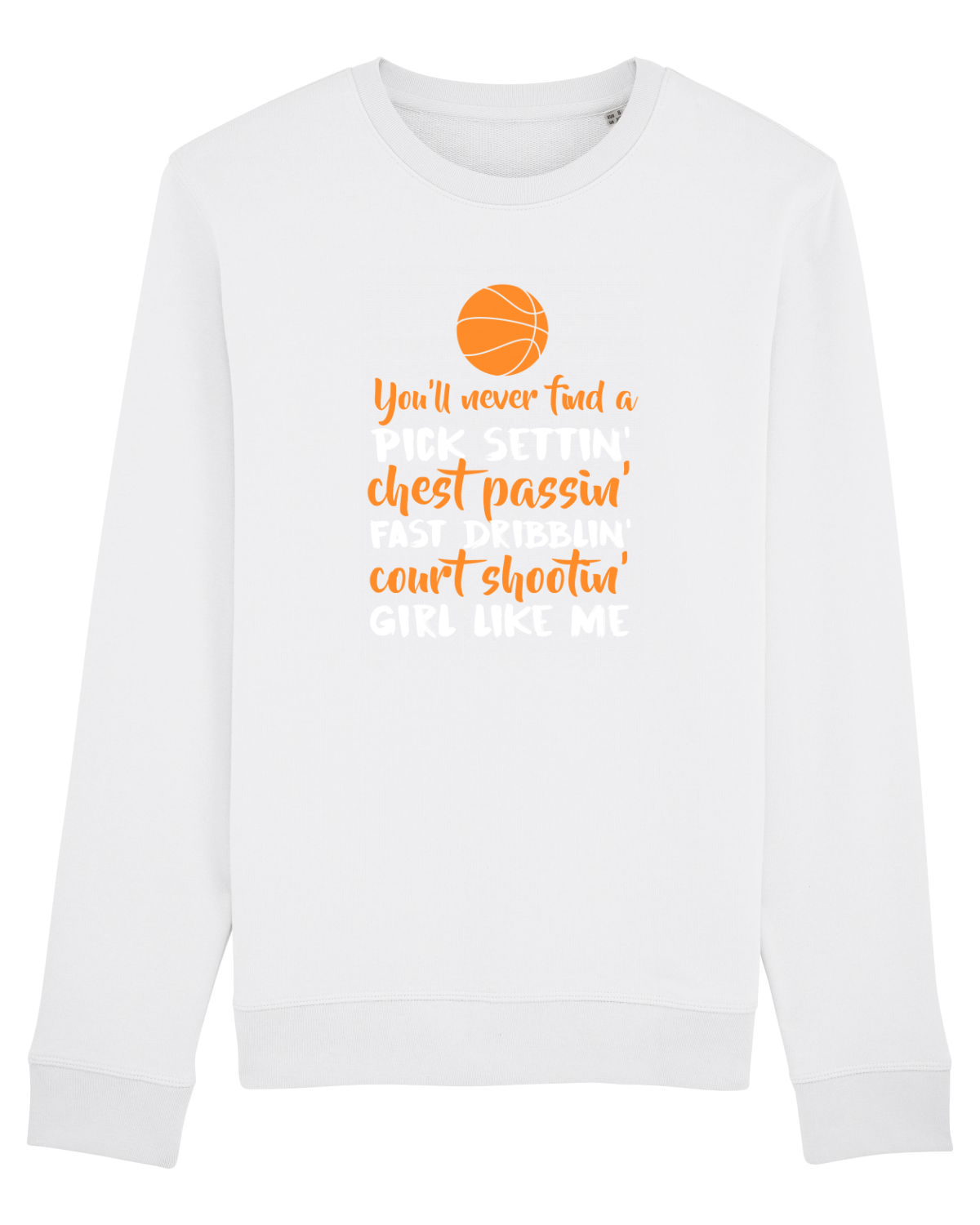 Bluză mânecă lungă Unisex Rise White