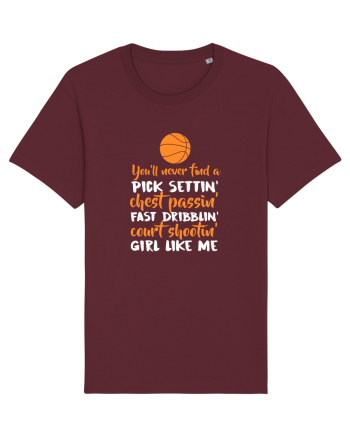 BASKETBALL GIRL Burgundy