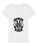 School of Rock Skull Black Tricou mânecă scurtă guler V Damă Evoker