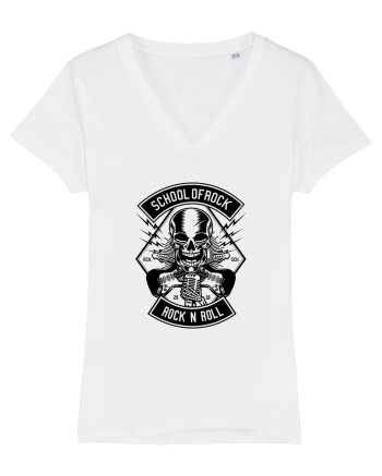 School of Rock Skull Black White
