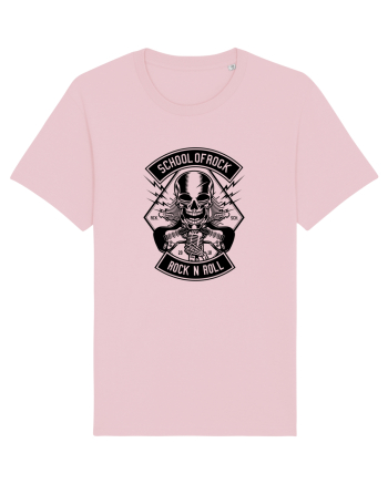 School of Rock Skull Black Cotton Pink