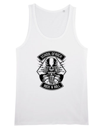 School of Rock Skull Black White