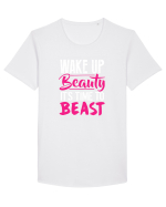 BEAUTY Tricou mânecă scurtă guler larg Bărbat Skater