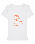 CYCLING Tricou mânecă scurtă guler larg fitted Damă Expresser
