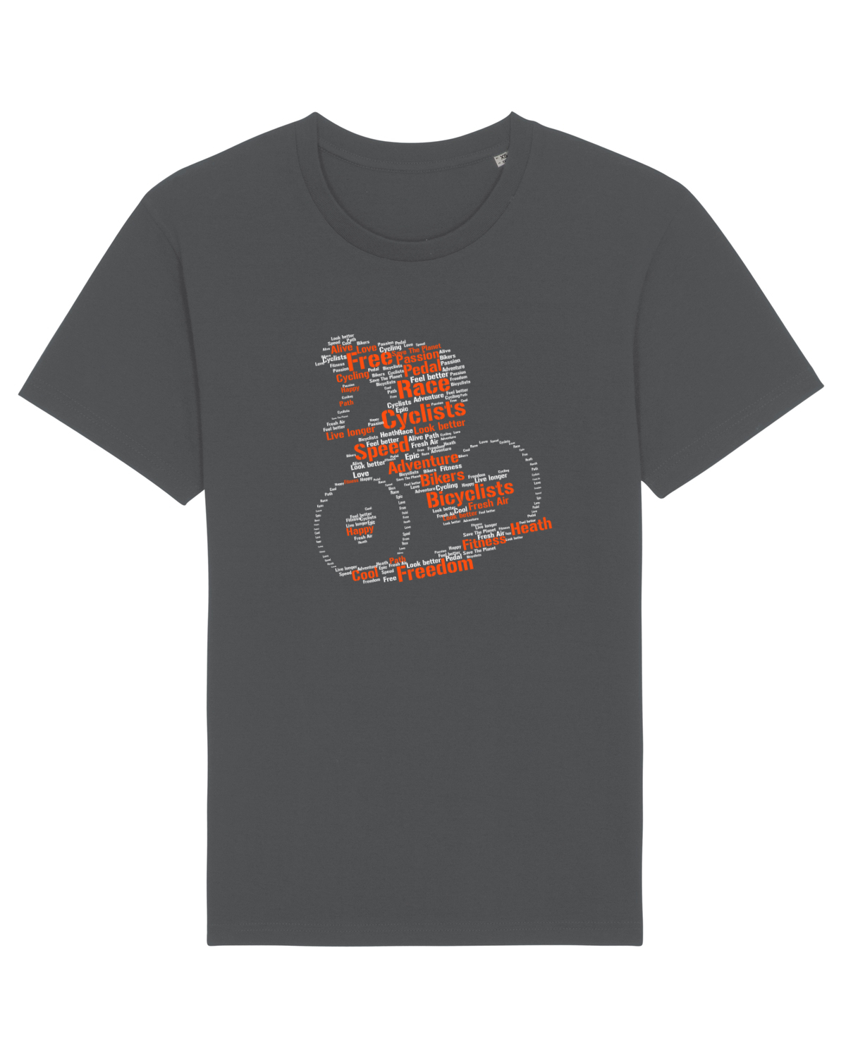 Tricou mânecă scurtă Unisex Rocker Anthracite