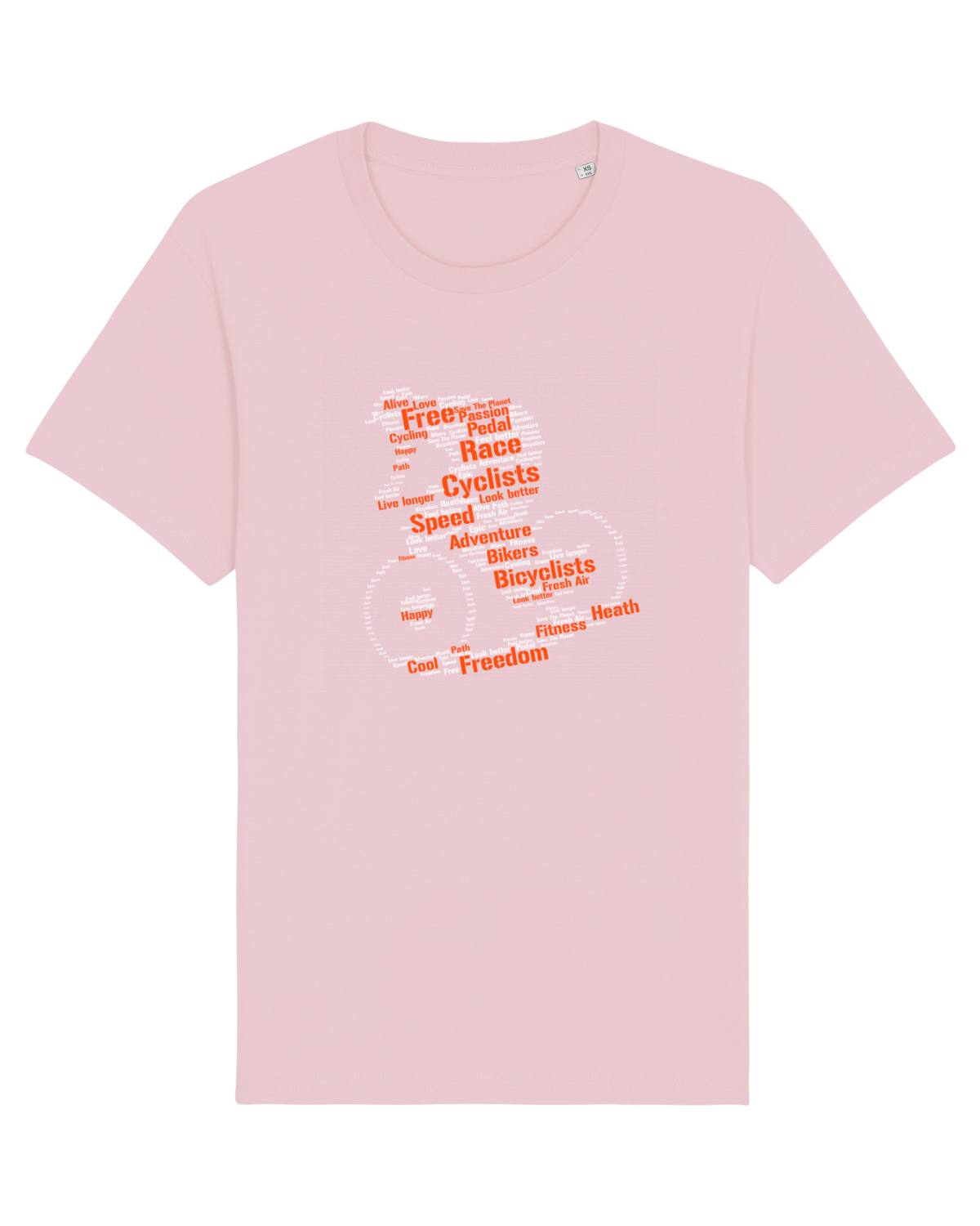 Tricou mânecă scurtă Unisex Rocker Cotton Pink