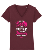 FITNESS Tricou mânecă scurtă guler V Damă Evoker