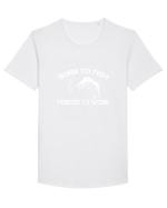 FISHING Tricou mânecă scurtă guler larg Bărbat Skater