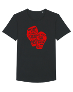 BOX Tricou mânecă scurtă guler larg Bărbat Skater
