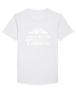 CAMPING Tricou mânecă scurtă guler larg Bărbat Skater