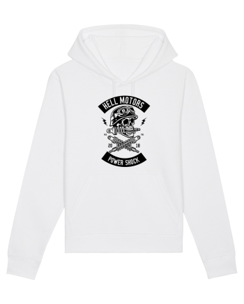 Hell Motors Skull Black White