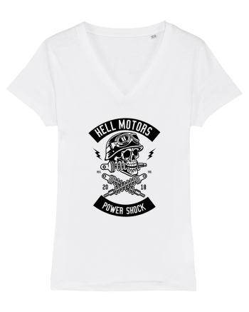 Hell Motors Skull Black White