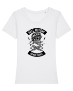 Hell Motors Skull Black Tricou mânecă scurtă guler larg fitted Damă Expresser