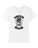 Hell Motors Skull Black Tricou mânecă scurtă guler V Bărbat Presenter