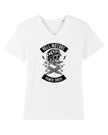 Hell Motors Skull Black White