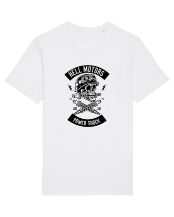 Hell Motors Skull Black White