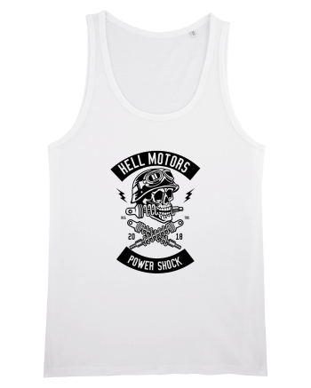 Hell Motors Skull Black White