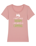 CAMPING Tricou mânecă scurtă guler larg fitted Damă Expresser