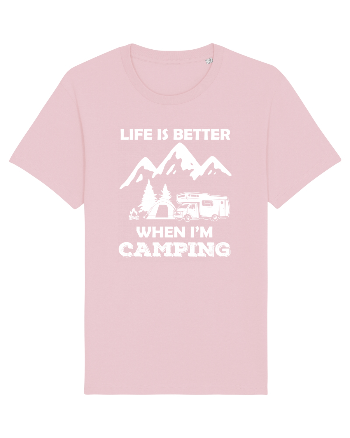 Tricou mânecă scurtă Unisex Rocker Cotton Pink