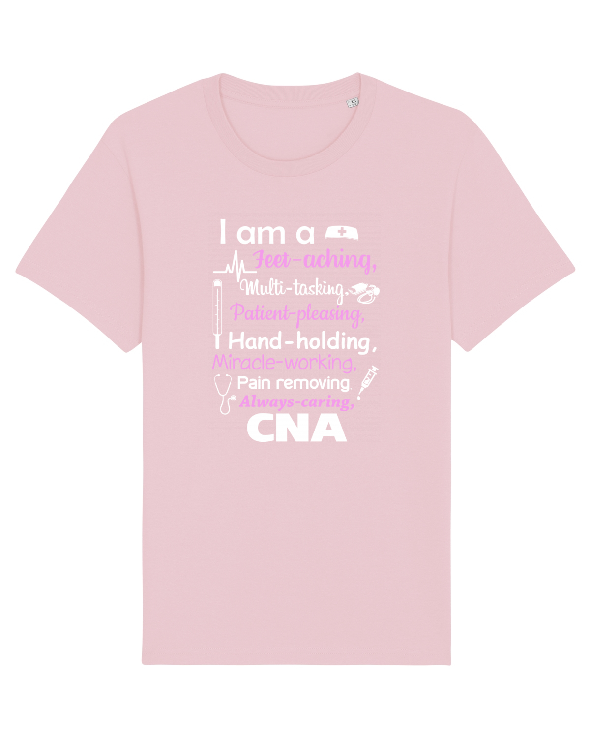 Tricou mânecă scurtă Unisex Rocker Cotton Pink