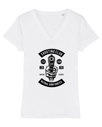 Pistol Shooting Black White