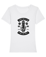 Pistol Shooting Black Tricou mânecă scurtă guler larg fitted Damă Expresser