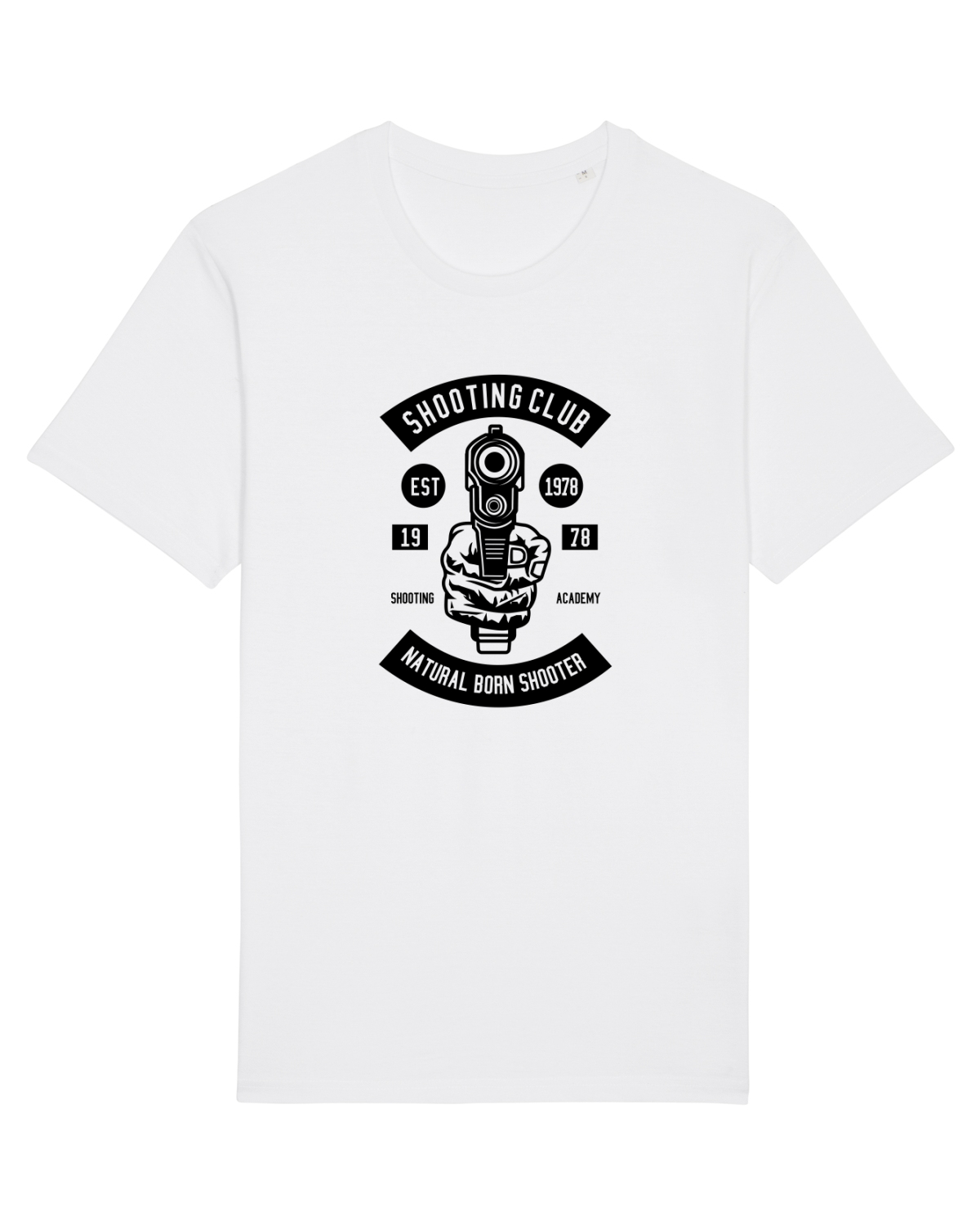 Tricou mânecă scurtă Unisex Rocker White