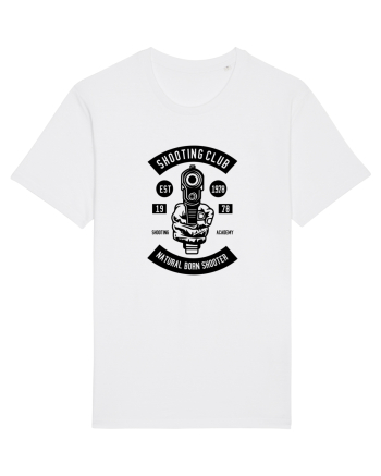 Pistol Shooting Black White