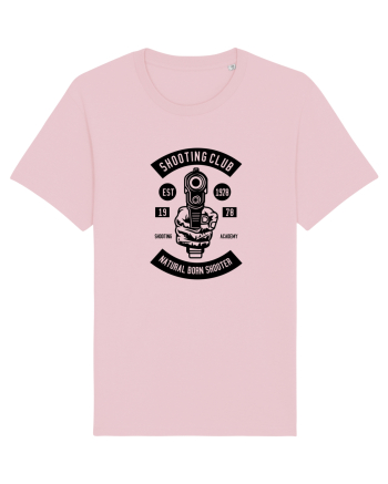Pistol Shooting Black Cotton Pink