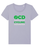 CYCLING Tricou mânecă scurtă guler larg fitted Damă Expresser