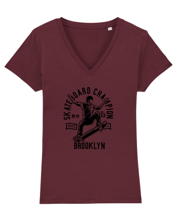 Skateboard Champion Black Burgundy