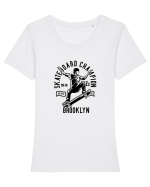 Skateboard Champion Black Tricou mânecă scurtă guler larg fitted Damă Expresser