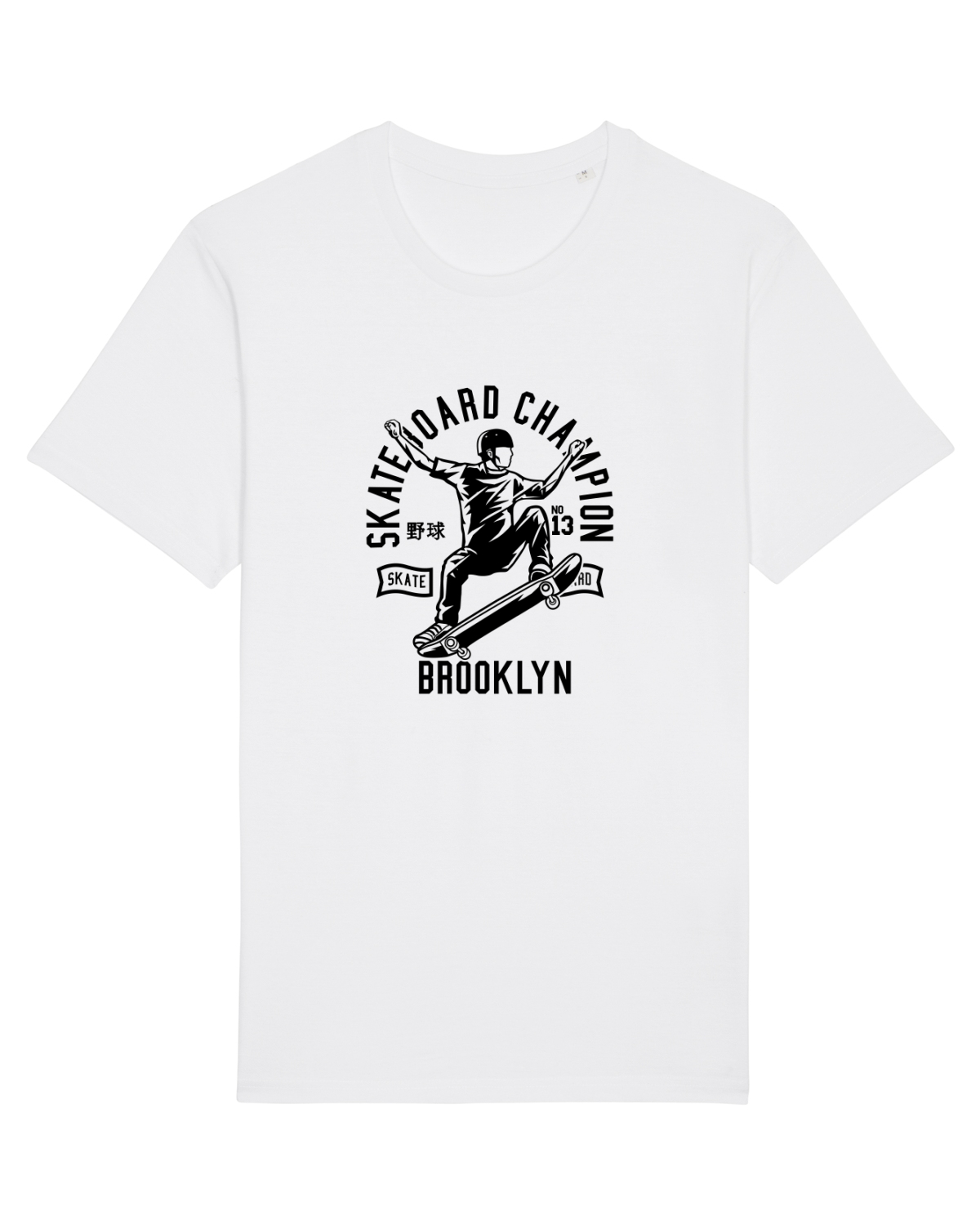 Tricou mânecă scurtă Unisex Rocker White