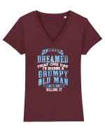OLD MAN Tricou mânecă scurtă guler V Damă Evoker