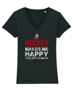 HOCHEI Tricou mânecă scurtă guler V Damă Evoker