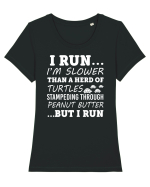 RUN Tricou mânecă scurtă guler larg fitted Damă Expresser