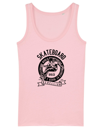 Skateboard Rebellion Black Cotton Pink