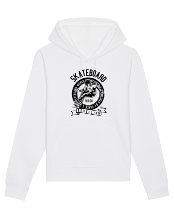 Skateboard Rebellion Black White
